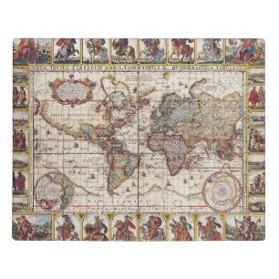 1652 Map of the World, Doncker Sea Atlas World Map Jigsaw Puzzle