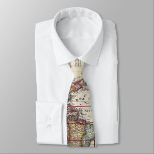 1652 Map of the World, Doncker Sea Atlas World Map Neck Tie