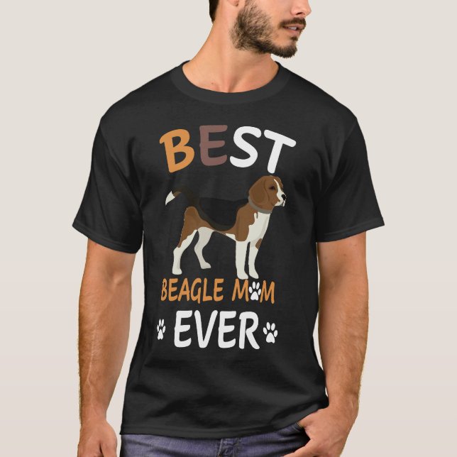 165 Best Beagle Mom Ever T-Shirt (Front)