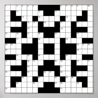 16640-crossword-puzzle-vector CROSSWORD PUZZLE VEC Poster