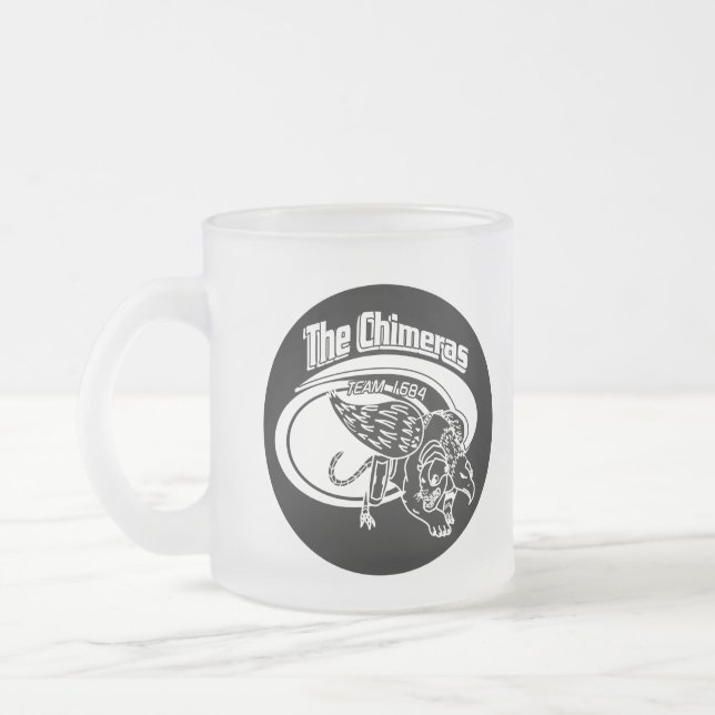 1684 Frosted Black Logo mug - 2 sizes (Left)