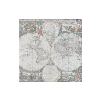 1685 Bormeester Map of the World Stone Magnet
