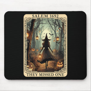 1692 Halloween Witch They Missed One Tarot Card Wo Mouse Pad