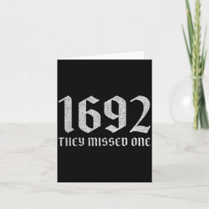 1692 missed one funny halloween witch dark humor card