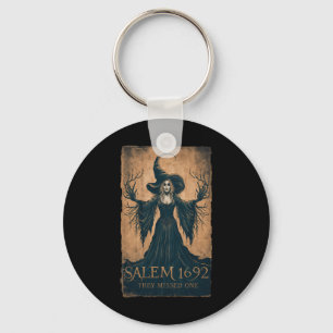 1692 They Missed One Halloween Feminist Witch Tria Keychain