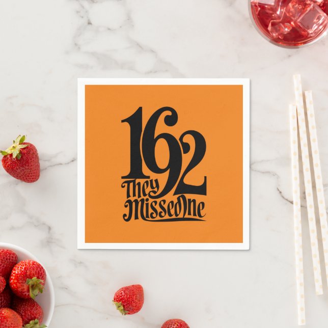 1692 They Missed One Witch Halloween Spooky Season Napkins (Insitu)