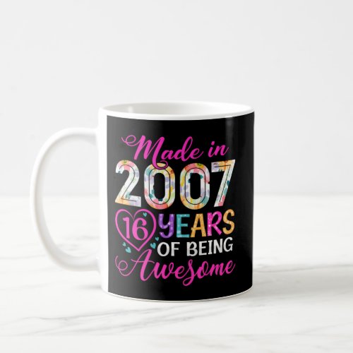 16 16Th Made In 2007N Floral Coffee Mug