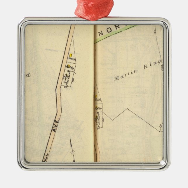 16-17 White Plains Metal Ornament (Front)
