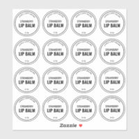 16 1.9 Inch Clear Lip Balm Labels