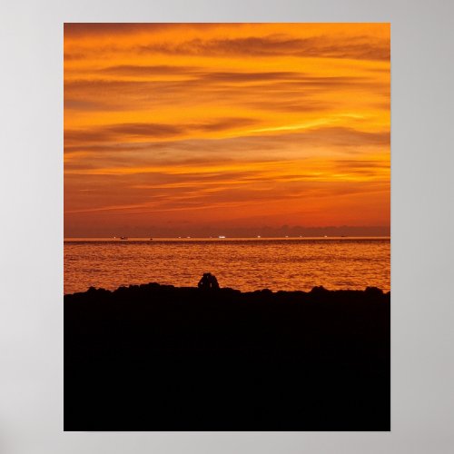 16×20 Jeju Island Sunset Korea Photo Print