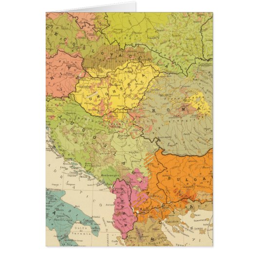 16 a European ethnographic Cards (Front)