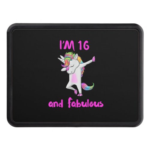 16 and fabulous sweet sixteen girls unicorn dab da hitch cover