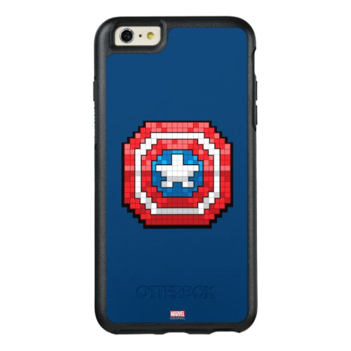 16_Bit Pixelated Captain America Shield OtterBox iPhone 66s Plus Case