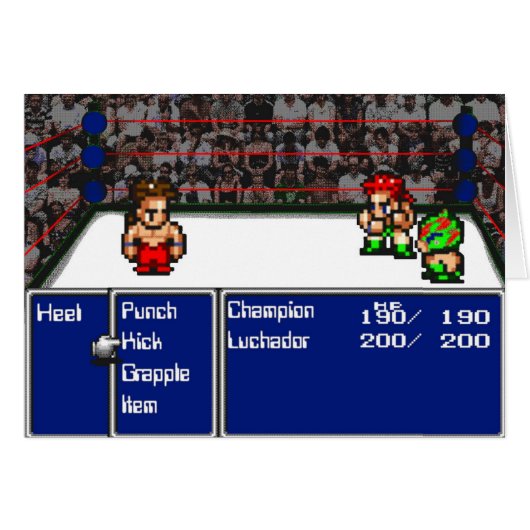 16 bit RPG Wrestling Cards (Front Horizontal)