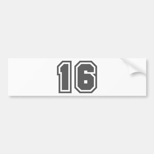 16 BUMPER STICKER (Front)