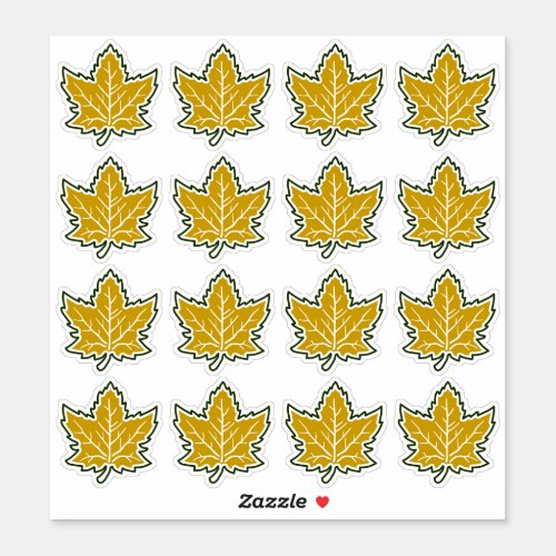 16 Canadian Maple Leaf Anniversary 150 Years Sticker