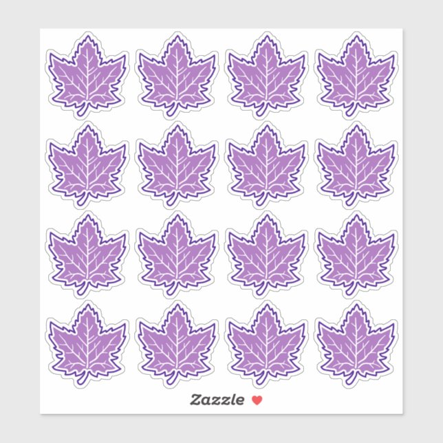 16 Canadian Maple Leaf Anniversary 150 Years Sticker (Sheet)