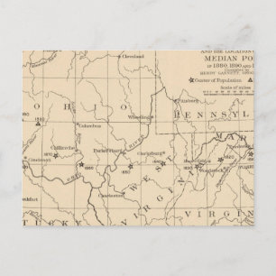 16 Center of population 17901900 Postcard