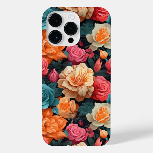 #16 Floral pattern iPhone Case (Back)