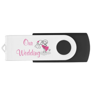 16 GB, Black USB Flash Drive /Our Wedding