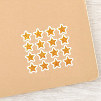 +16 Glitter Stars | Small Shiny Gold Star Reward