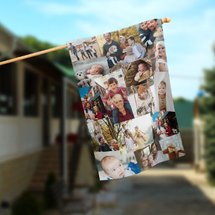 16 Haphazardly Overlapping Photos Collage Template House Flag