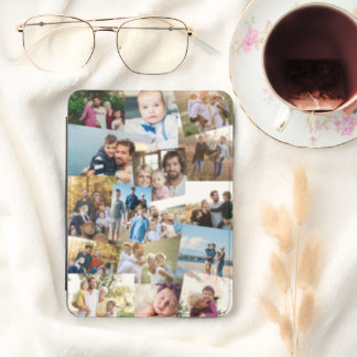 16 Haphazardly Overlapping Photos Collage Template Kindle Cover