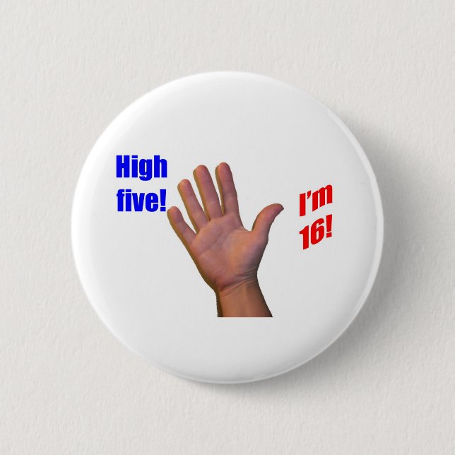 16 High Five! Button (Front)
