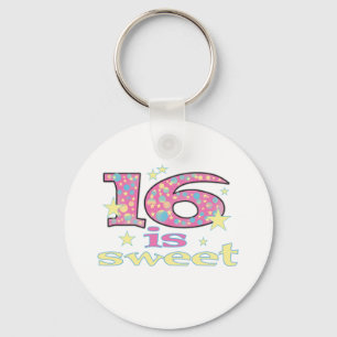 16 is Sweet Keychain