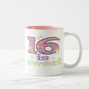 16 is Sweet Two-Tone Coffee Mug