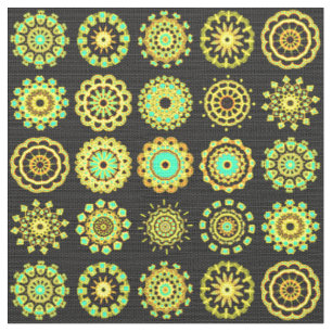 16 Mandalas Fabric