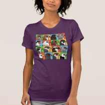 16 North American Raptor Profiles Women's American Apparel Fine Jersey Short Sleeve T-Shirt