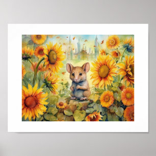 16 of 17 Sunflower Garden Miceville Poster