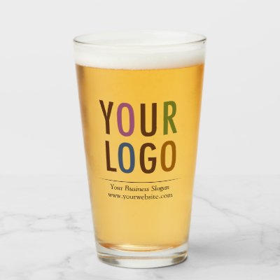 custom printed pint glasses no minimum