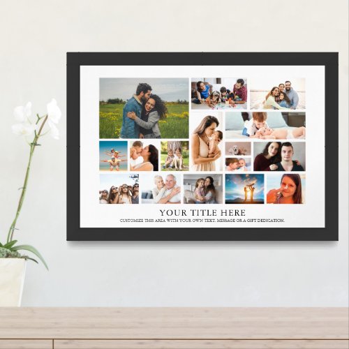 16 Photo Collage Frame Family Gift With Photos Framed Art