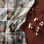16 Photo collage Repeat Pattern Scarf