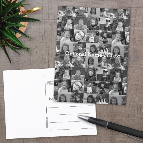 16 Photo Collage template _ add favorite pictures Postcard
