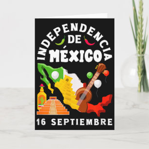 16 Septiembre Independencia De Mexico Roots Herita Card