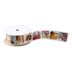 16 Square Photo Rounded Frame Party Satin Ribbon