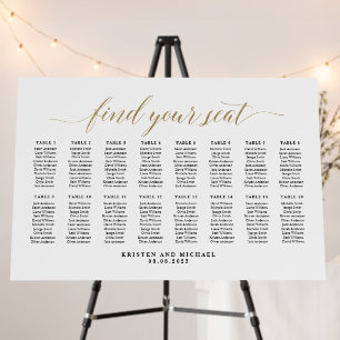 16 Tables Classy Find Your Seat Seating Chart Foam Board