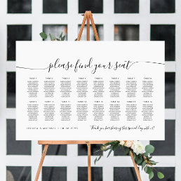 16 Tables Modern Find Your Seat Seating Chart
