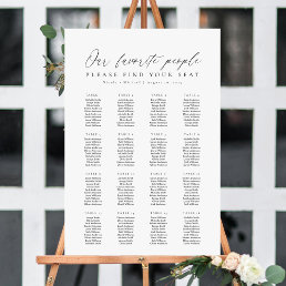 16 Tables Our Favorite People Seating Chart