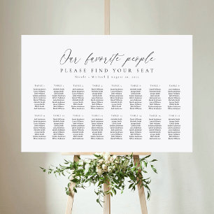 16 Tables Our Favorite People Seating Chart Plan