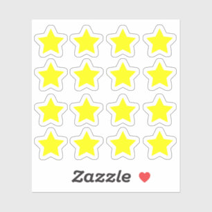 +16 (Teachers and Kids) Shine Yellow Star Reward Sticker