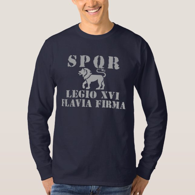16 Vespasian's 16th Legion - Roman Lion T-Shirt (Front)