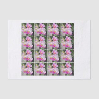 16 watercolor pink orchid decoupage chintz tissue paper