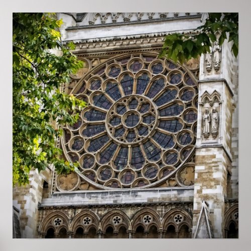 16x16 Westminster Abbey _ Stained Glass Window Poster
