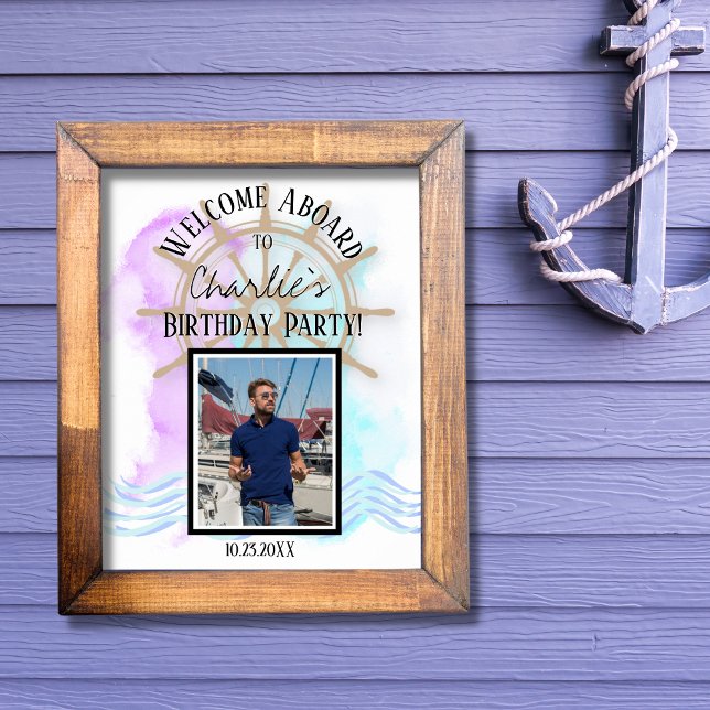 16"x20" Nautical Birthday Welcome Sign (Creator Uploaded)