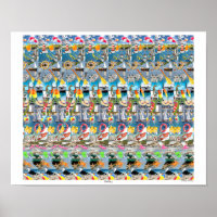 16" x 14" "Sailing" 3D Poster by Magic Eye®