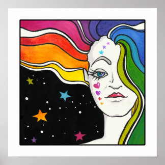 16" X 16" POSTER - Tallulah Pop Art Diva